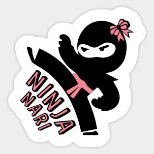 Ninja Naari Indian Women Empowerment Feminism Sticker